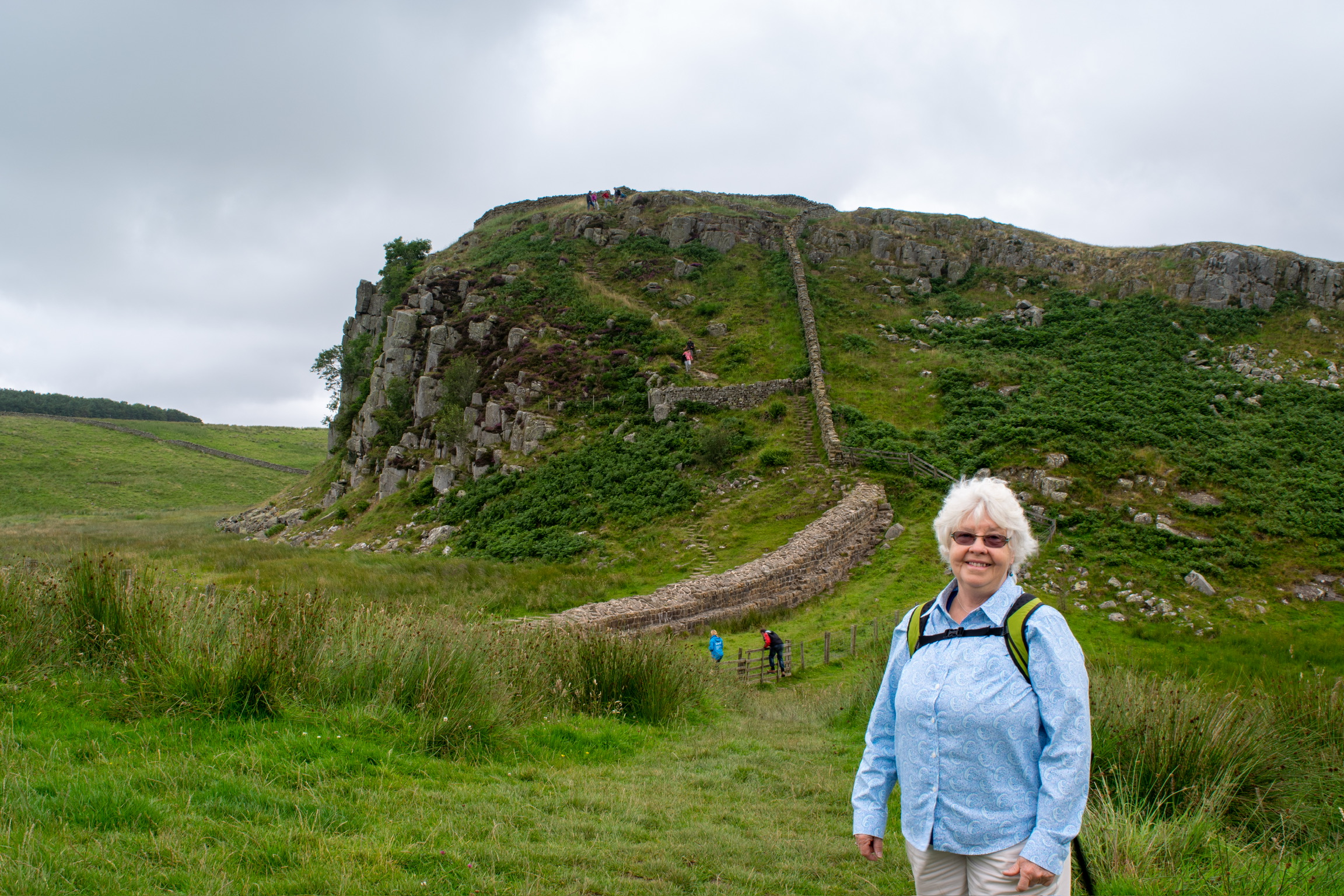 Martha, the proprietor, on an adventure in Scotland